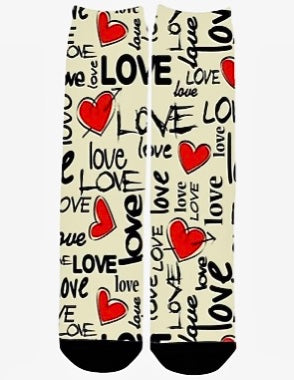 Valentine's Day All Over Sock